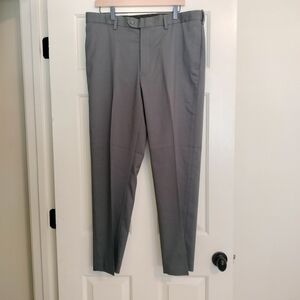 NWT Savane Complete Comfort 4-Way Stretch Dress Straight Fit 36W 30L Gray